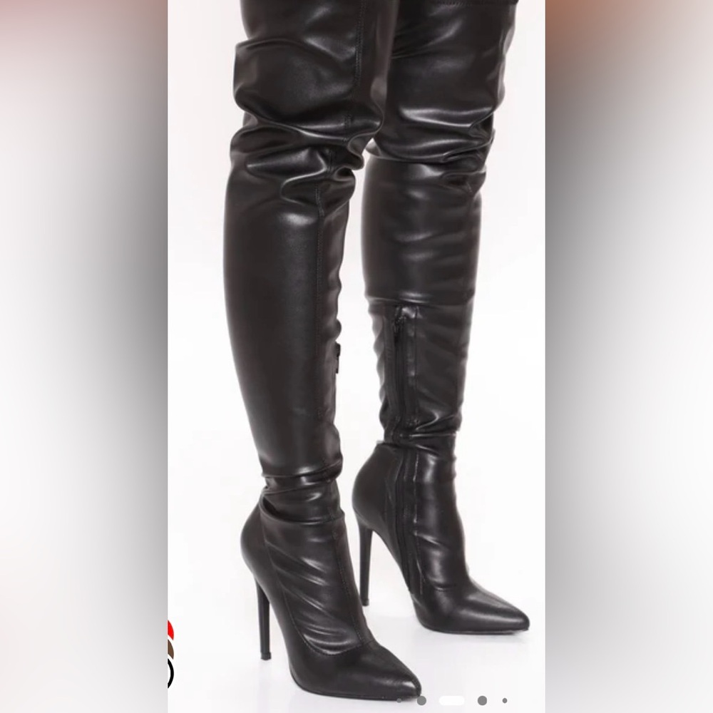 Fashion Nova Exotica Heel thigh high boots